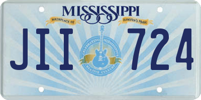 MS license plate JII724