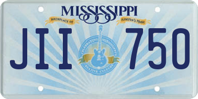 MS license plate JII750