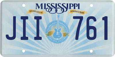 MS license plate JII761