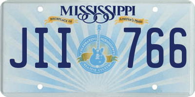 MS license plate JII766