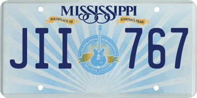 MS license plate JII767