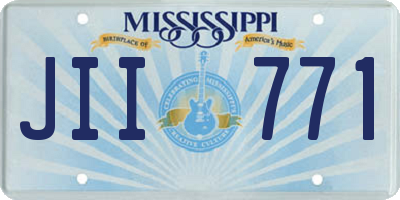 MS license plate JII771