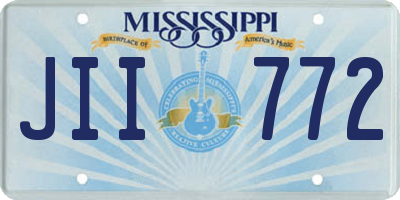 MS license plate JII772