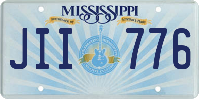MS license plate JII776