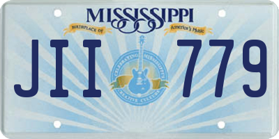 MS license plate JII779