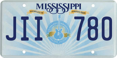 MS license plate JII780