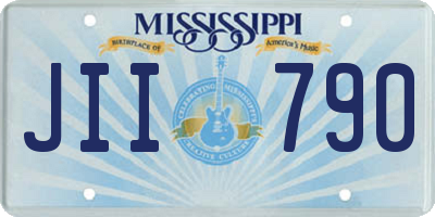 MS license plate JII790