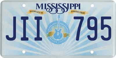 MS license plate JII795
