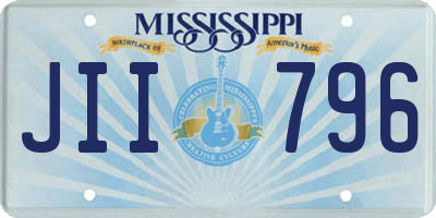 MS license plate JII796