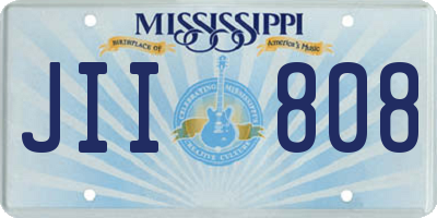 MS license plate JII808