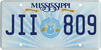 MS license plate JII809