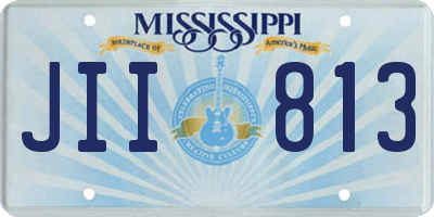 MS license plate JII813