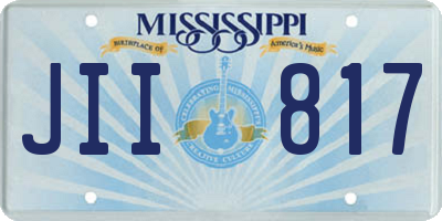 MS license plate JII817