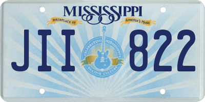 MS license plate JII822