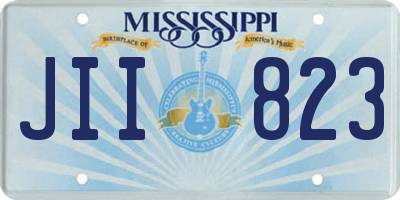 MS license plate JII823