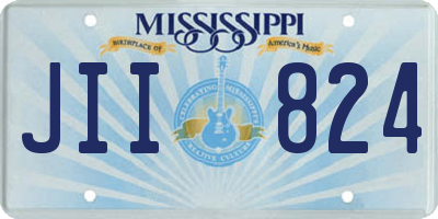MS license plate JII824