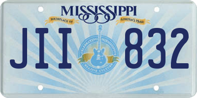 MS license plate JII832