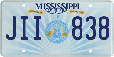 MS license plate JII838