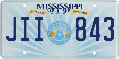 MS license plate JII843