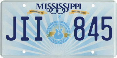 MS license plate JII845