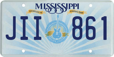 MS license plate JII861