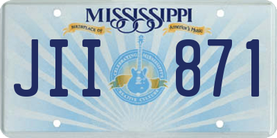 MS license plate JII871