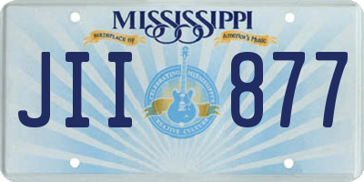 MS license plate JII877
