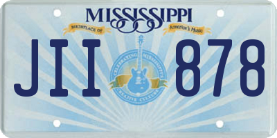MS license plate JII878
