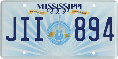 MS license plate JII894