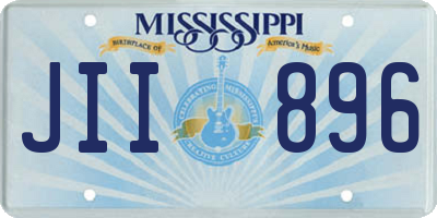 MS license plate JII896