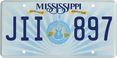 MS license plate JII897