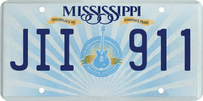 MS license plate JII911
