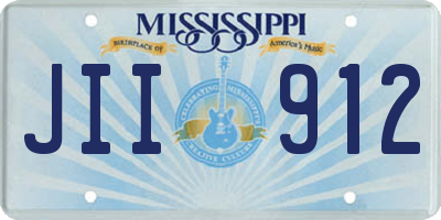 MS license plate JII912