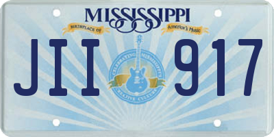 MS license plate JII917