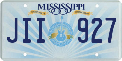 MS license plate JII927
