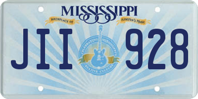 MS license plate JII928