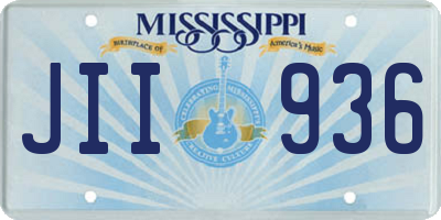 MS license plate JII936