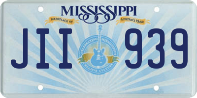 MS license plate JII939