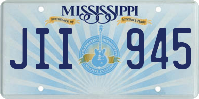 MS license plate JII945