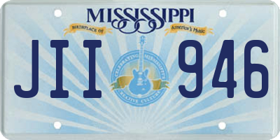 MS license plate JII946