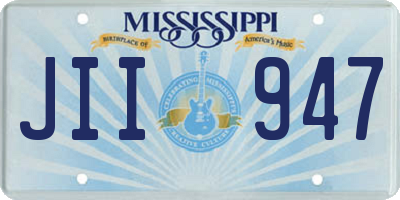 MS license plate JII947