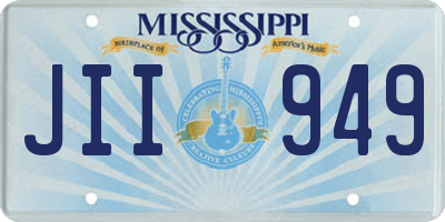 MS license plate JII949