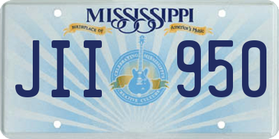 MS license plate JII950
