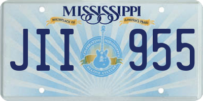 MS license plate JII955