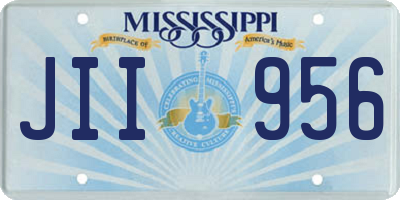 MS license plate JII956