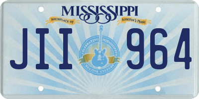 MS license plate JII964