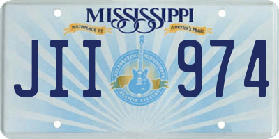 MS license plate JII974
