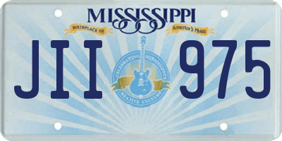 MS license plate JII975