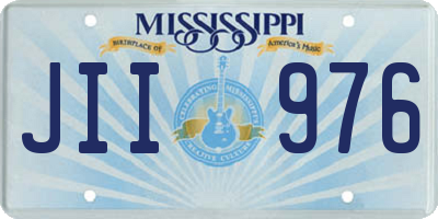 MS license plate JII976