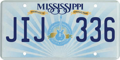 MS license plate JIJ336